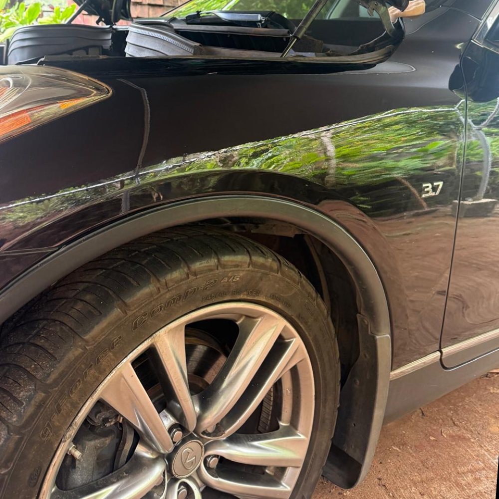 After: Deep Fender Crease, repaired by ProDent Hawaii on Oahu