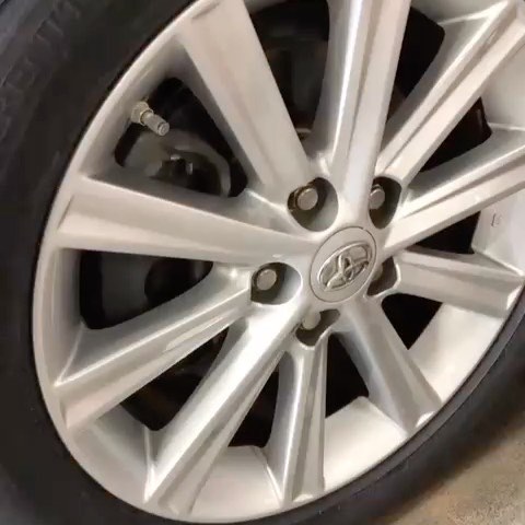 After: Silver Alloy Wheel Refinish, repaired by ProDent Hawaii on Oahu